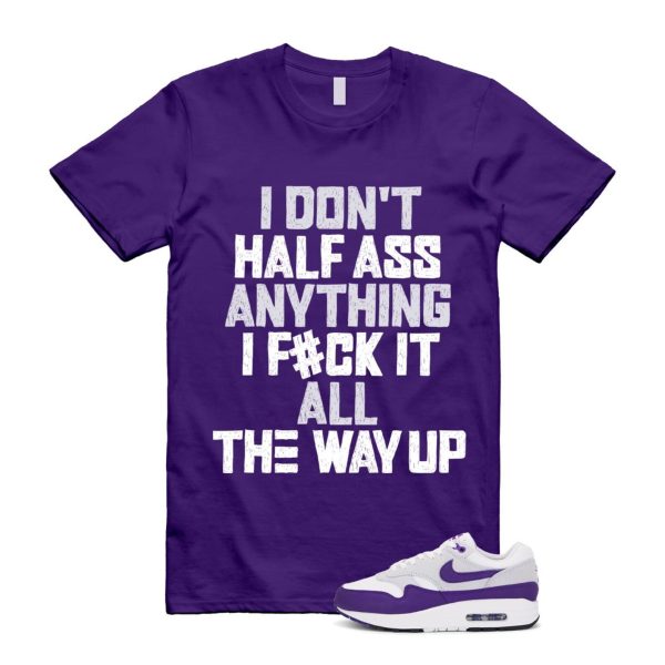 Air Max 1 Field Purple White Black SC T Shirt Match HALF Jezsport.com