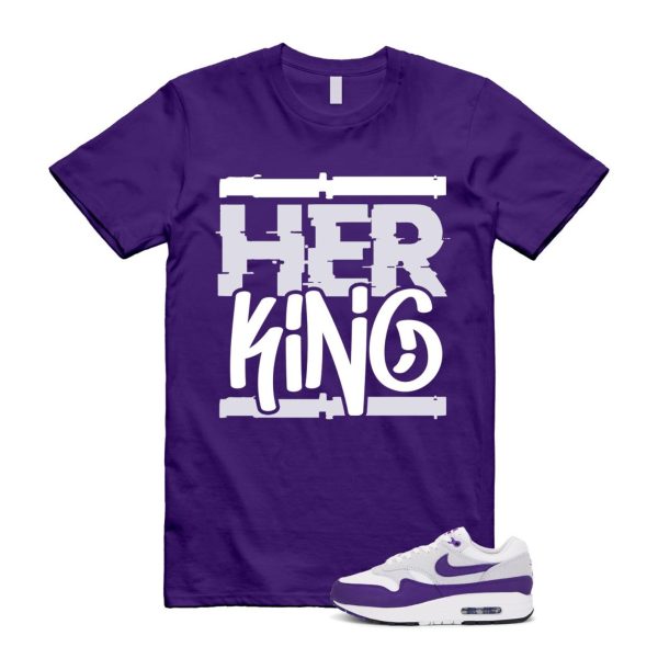 Air Max 1 Field Purple White Black SC T Shirt Match HK Jezsport.com