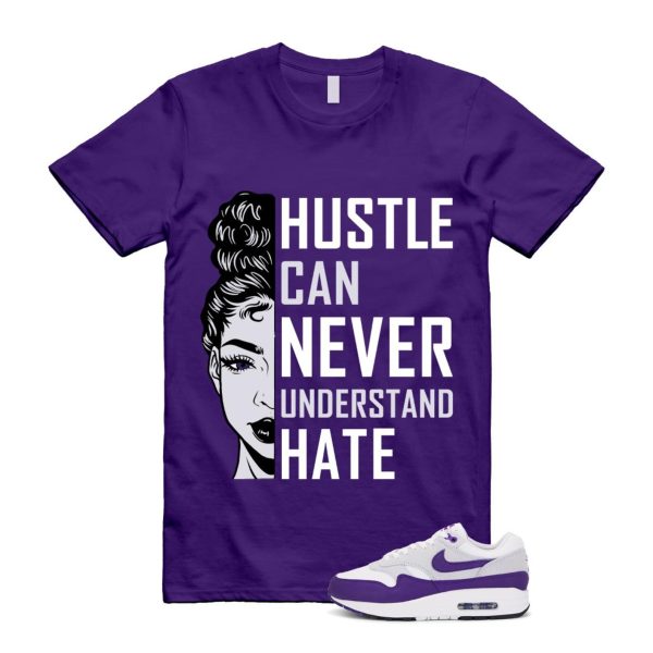 Air Max 1 Field Purple White Black SC T Shirt Match HUSTLE Jezsport.com