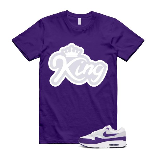 Air Max 1 Field Purple White Black SC T Shirt Match K2 Jezsport.com