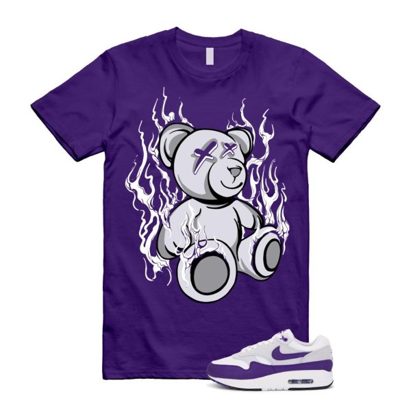 Air Max 1 Field Purple White Black SC T Shirt Match LIT Jezsport.com