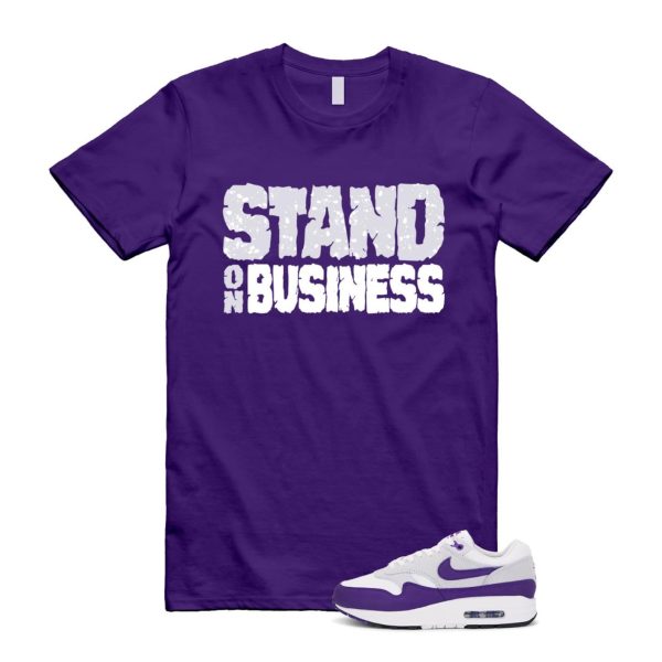 Air Max 1 Field Purple White Black SC T Shirt Match SOB Jezsport.com