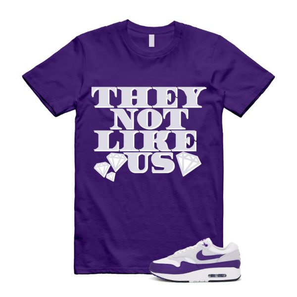 Air Max 1 Field Purple White Black SC T Shirt Match US2 Jezsport.com