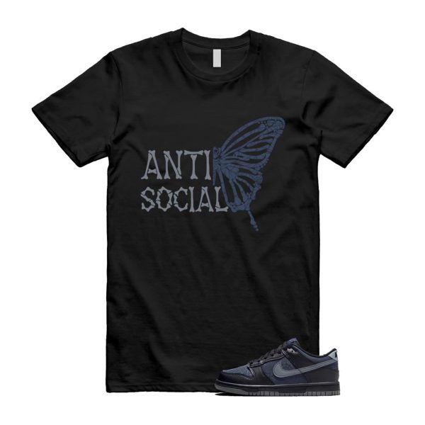 Dunk Black Symbiote Suit Dark Blue Smoke Grey Low T Shirt Match ASB Jezsport.com