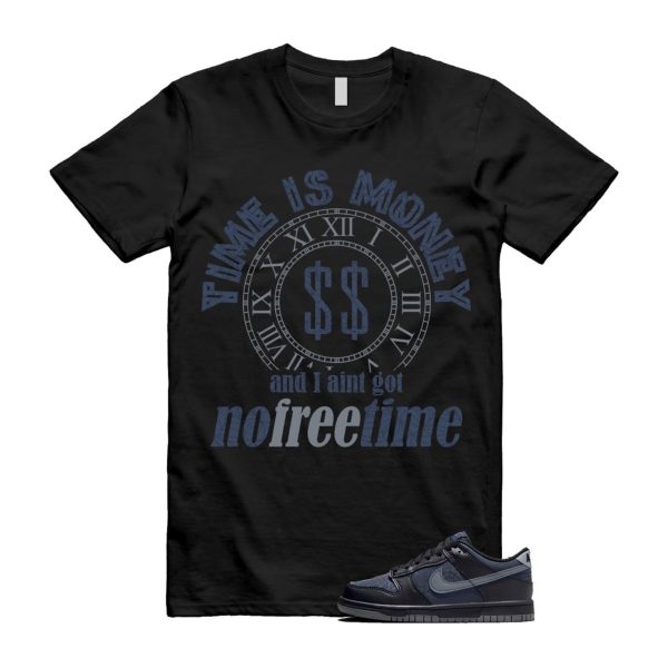 Dunk Black Symbiote Suit Dark Blue Smoke Grey Low T Shirt Match FREE TIME Jezsport.com