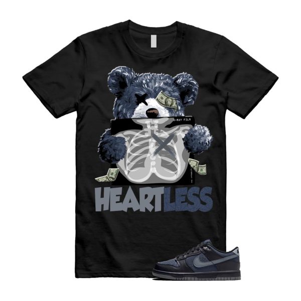 Dunk Black Symbiote Suit Dark Blue Smoke Grey Low T Shirt Match HEART Jezsport.com