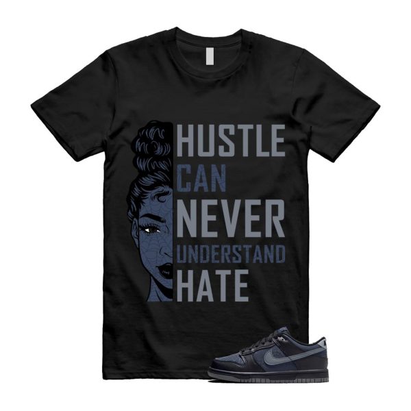 Dunk Black Symbiote Suit Dark Blue Smoke Grey Low T Shirt Match HUSTLE Jezsport.com