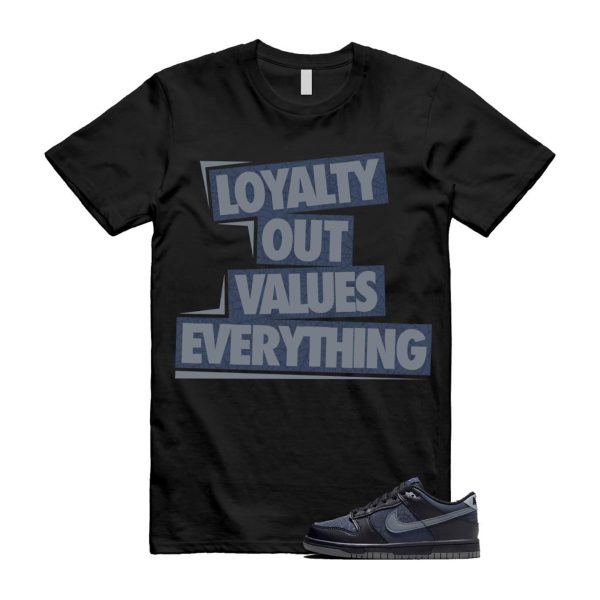 Dunk Black Symbiote Suit Dark Blue Smoke Grey Low T Shirt Match LOVE Jezsport.com