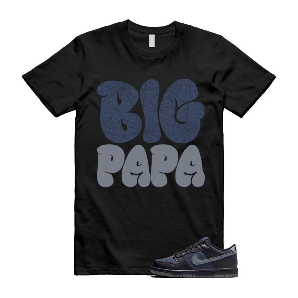 Dunk Black Symbiote Suit Dark Blue Smoke Grey Low T Shirt Match PAPA Jezsport.com