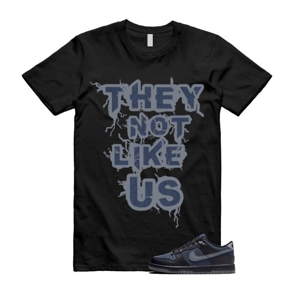 Dunk Black Symbiote Suit Dark Blue Smoke Grey Low T Shirt Match US Jezsport.com