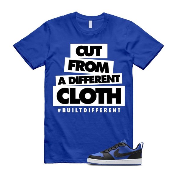 Court Borough Recraft Game Royal Blue White Black Low T Shirt Match CLOTH Jezsport.com