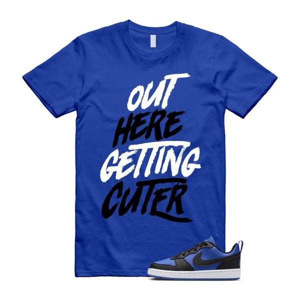 Court Borough Recraft Game Royal Blue White Black Low T Shirt Match CUTER Jezsport.com