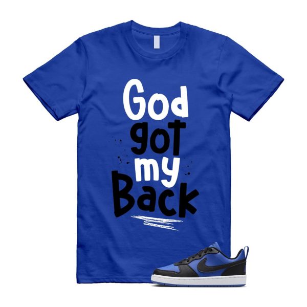 Court Borough Recraft Game Royal Blue White Black Low T Shirt Match GOD Jezsport.com