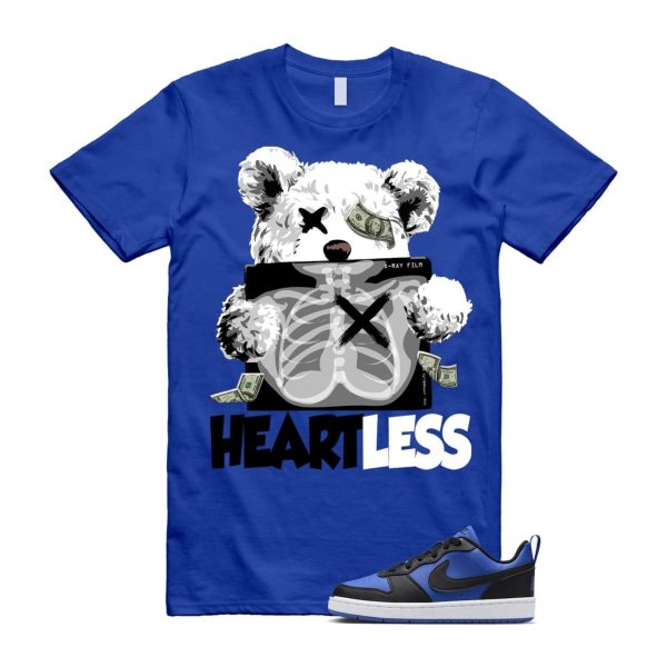 Court Borough Recraft Game Royal Blue White Black Low T Shirt Match HEART Jezsport.com