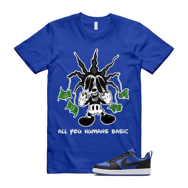 Court Borough Recraft Game Royal Blue White Black Low T Shirt Match HOOK Jezsport.com