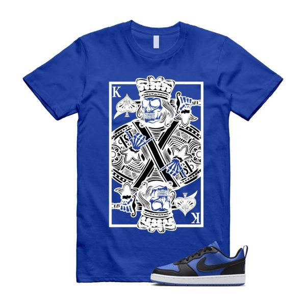 Court Borough Recraft Game Royal Blue White Black Low T Shirt Match KC Jezsport.com