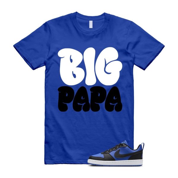 Court Borough Recraft Game Royal Blue White Black Low T Shirt Match PAPA Jezsport.com