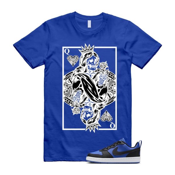 Court Borough Recraft Game Royal Blue White Black Low T Shirt Match QC Jezsport.com