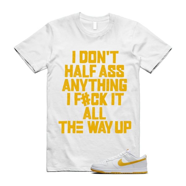 Dunk White University Gold Low T Shirt Match HALF Jezsport.com