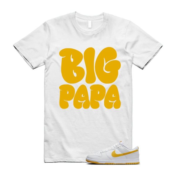 Dunk White University Gold Low T Shirt Match PAPA Jezsport.com