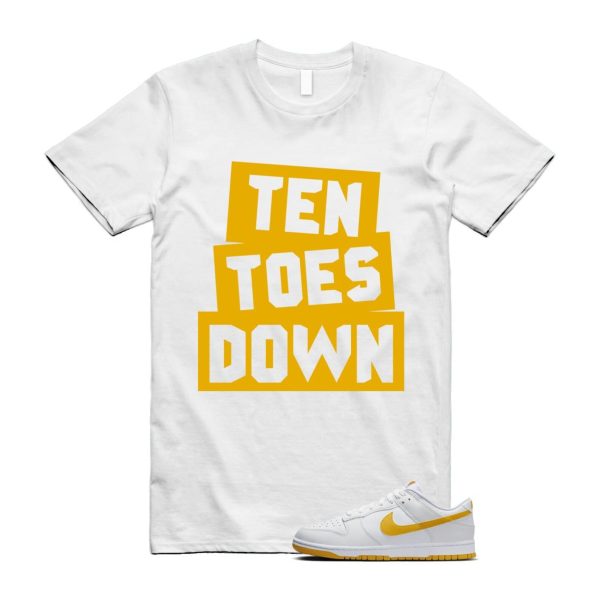 Dunk White University Gold Low T Shirt Match TTD Jezsport.com