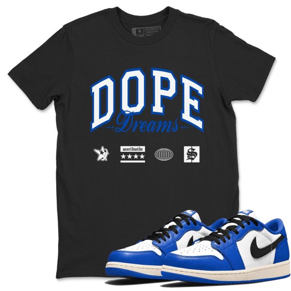 Dope Dreams Unisex Crew Neck Sneaker Matching T Shirt To Match 1 Low Game Royal Jezsport.com