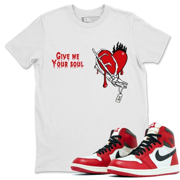 Give Me Your Soul Sneaker Casual Unisex Cotton Sneaker T Shirt To Match Jordan 1 Lost & Found Jezsport.com