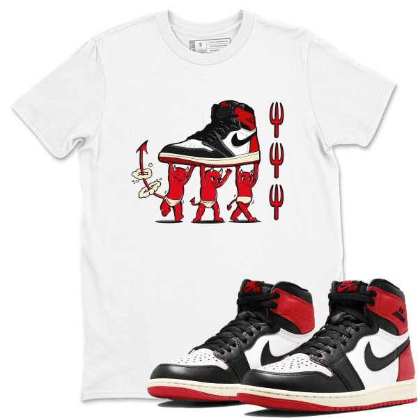 Devil Babies Sneaker Casual Unisex Cotton Sneaker T Shirt To Match Jordan 1s Black Toe Reimagined Jezsport.com