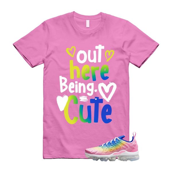 VaporMax Rainbow Air Plus Pink Spell Spring Green Racer Blue Citron Pulse T Shirt Match C2 Jezsport.com