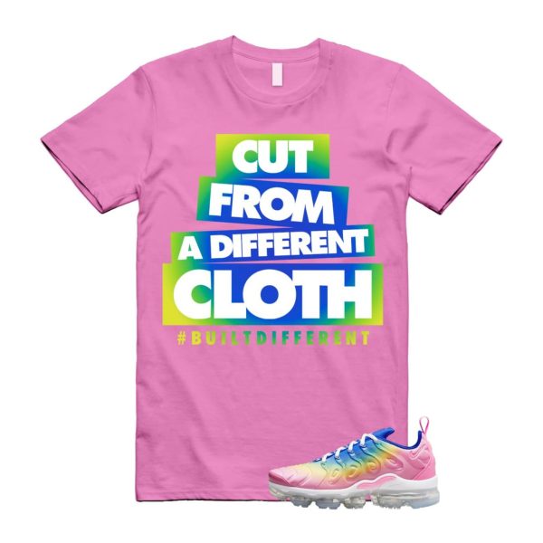 VaporMax Rainbow Air Plus Pink Spell Spring Green Racer Blue Citron Pulse T Shirt Match CLOTH Jezsport.com