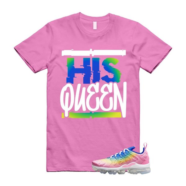 VaporMax Rainbow Air Plus Pink Spell Spring Green Racer Blue Citron Pulse T Shirt Match HQ Jezsport.com