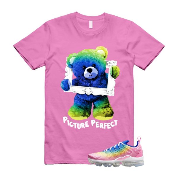 VaporMax Rainbow Air Plus Pink Spell Spring Green Racer Blue Citron Pulse T Shirt Match PIC Jezsport.com