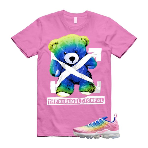 VaporMax Rainbow Air Plus Pink Spell Spring Green Racer Blue Citron Pulse T Shirt Match STRUG Jezsport.com