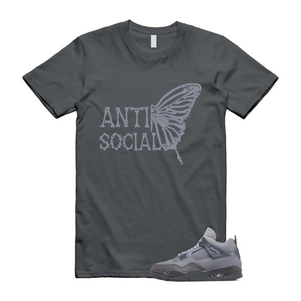 4 Wet Cement Smoke Iron Grey Retro SE T Shirt Match ASB Jezsport.com