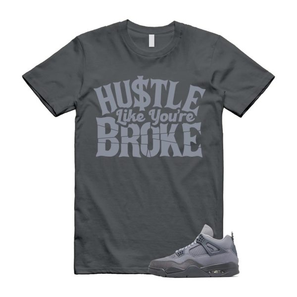 4 Wet Cement Smoke Iron Grey Retro SE T Shirt Match BROKE Jezsport.com