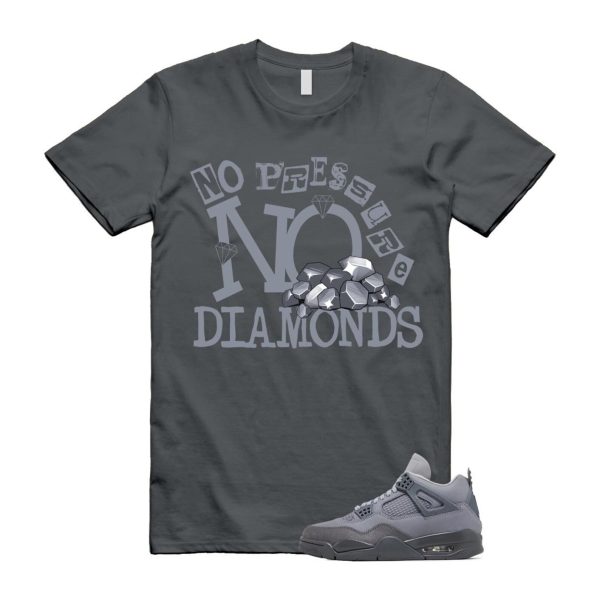 4 Wet Cement Smoke Iron Grey Retro SE T Shirt Match DIAMOND Jezsport.com