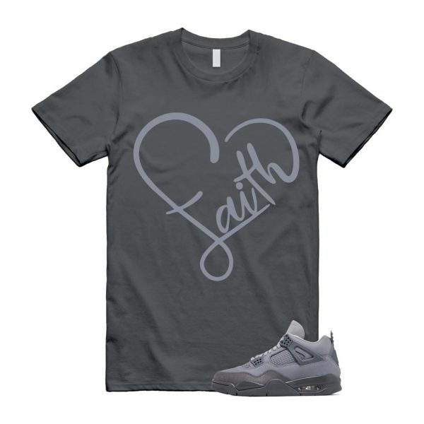 4 Wet Cement Smoke Iron Grey Retro SE T Shirt Match FAITH Jezsport.com