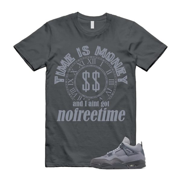 4 Wet Cement Smoke Iron Grey Retro SE T Shirt Match FREE TIME Jezsport.com