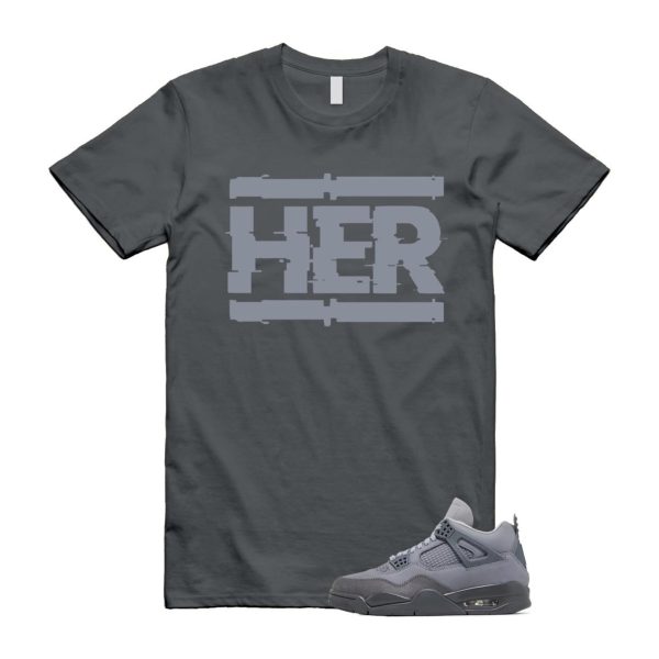 4 Wet Cement Smoke Iron Grey Retro SE T Shirt Match HER Jezsport.com