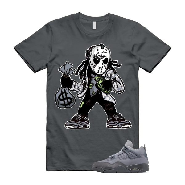 4 Wet Cement Smoke Iron Grey Retro SE T Shirt Match JASON Jezsport.com