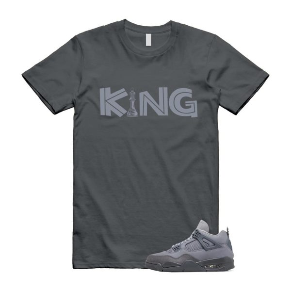 4 Wet Cement Smoke Iron Grey Retro SE T Shirt Match KING Jezsport.com