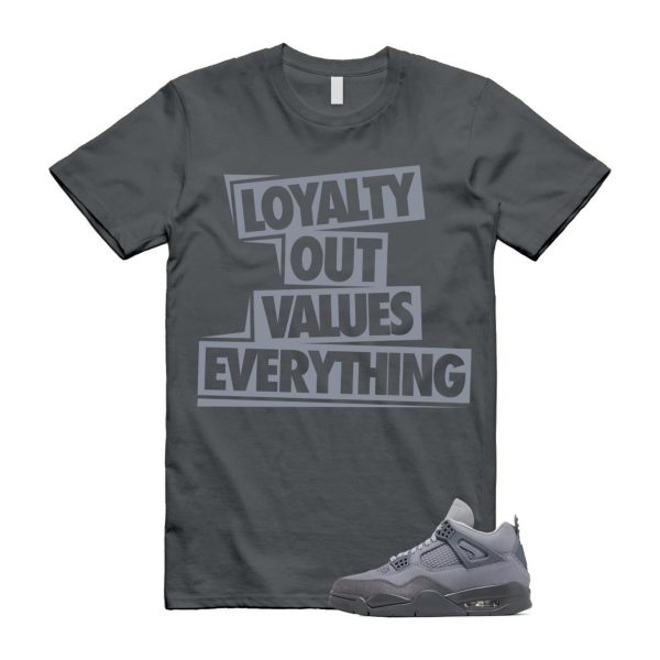 4 Wet Cement Smoke Iron Grey Retro SE T Shirt Match LOVE Jezsport.com