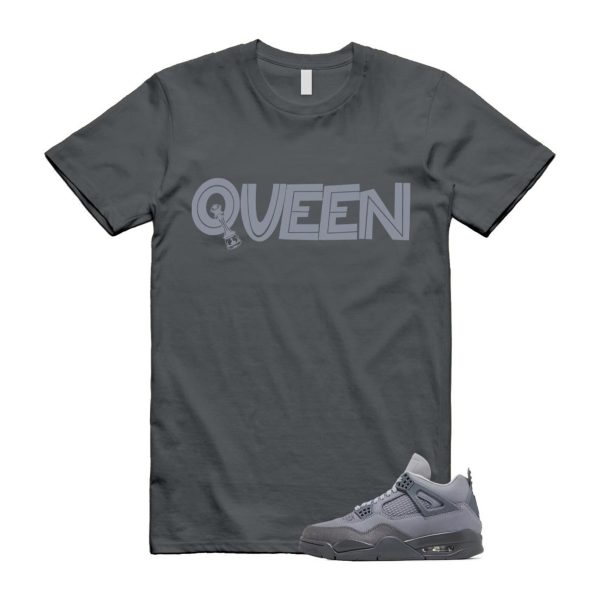 4 Wet Cement Smoke Iron Grey Retro SE T Shirt Match QUEEN Jezsport.com