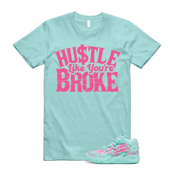 Miami LaMelo Ball MB.03 Teal Pink T Shirt Match BROKE Jezsport.com