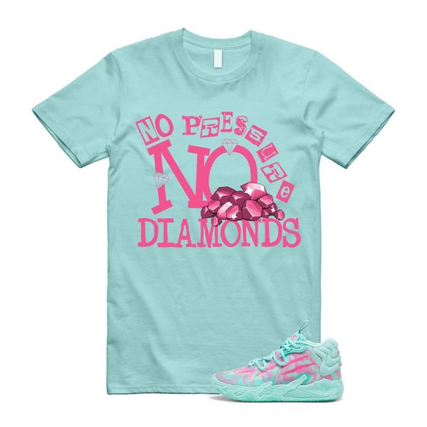 Miami LaMelo Ball MB.03 Teal Pink T Shirt Match DIAMOND Jezsport.com