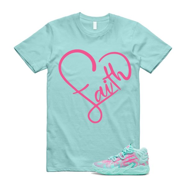 Miami LaMelo Ball MB.03 Teal Pink T Shirt Match FAITH Jezsport.com