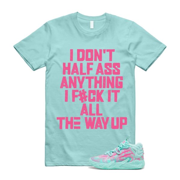 Miami LaMelo Ball MB.03 Teal Pink T Shirt Match HALF Jezsport.com