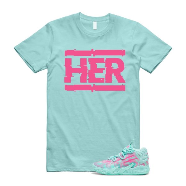 Miami LaMelo Ball MB.03 Teal Pink T Shirt Match HER Jezsport.com