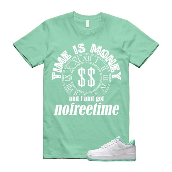 Air Force 1 Mint Foam Green Low White T Shirt Match FREE TIME Jezsport.com