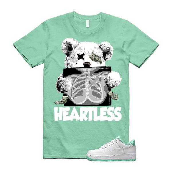 Air Force 1 Mint Foam Green Low White T Shirt Match HEART Jezsport.com